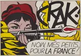 Roy Lichtenstein, Crak!, 1963-64, Offset lithograph in colors, on lightweight wove paper, with full margins,