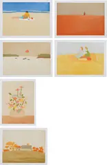 Small Cuts by Alex Katz, 2008-09, The complete set of six aquatints in colors, on Cartiere Magnani Carona paper, with full margins, with six poems by John, sold Oct 2015