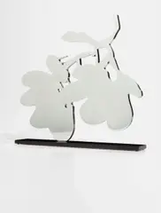 Silver Lantern Flowers by Donald Sultan, 2014, Polished aluminum on painted aluminum base,, sold Oct 2015