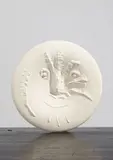 Visage en relief épais (Face in Thick Relief) by Pablo Picasso, 1963, White earthenware round plate,, sold Oct 2015