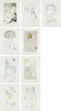 Song of Songs: nine plates by Salvador Dalí, 1971, Nine drypoints with stencil coloring and gold gilding, on Arches paper, with full margins, folded (as issued), with titl, sold Oct 2015