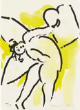 Marc Chagall, Page de titre (Title Page), from La Bible, 1956, Lithograph in colors, on Arches paper, the full sheet,