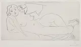 Henri Matisse, Nu allongé, aux babouches de paille tressée (Lying Nude with Woven Straw Slippers)