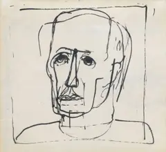 Self-Portrait by Franz Kline, circa 1950, Ink drawing, on wove paper,, offered Oct 2015
