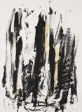 Joan Mitchell, Arbres (Black and Yellow), 1991-92, Lithograph in colors, on Arches paper, the full sheet,