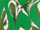 Lee Krasner, Free Space, 1975, Screenprint in colors with collage, on wove paper, the full sheet,