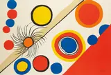 Nid d'araignée (Spider’s Nest) by Alexander Calder, 1975, Lithograph in colors, on wove paper, the full sheet,, sold Oct 2015