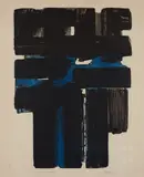 Pierre Soulages, Etching Xa (Eau-forte Xa), 1957, Etching and aquatint in colors, on Rives paper, with full margins,