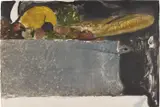 Julio Larraz, Still Life, circa 1980, Unique monotype in colors, on Arches paper, the full sheet,