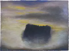 Evening Mist by Jules Olitski, 1996, Pastel drawing, on rag paper,, offered Oct 2015