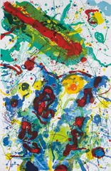 Untitled SF-341 by Sam Francis, 1989, Lithograph in colors, on PTI #120 Waterleaf paper, the full sheet,, sold Oct 2015