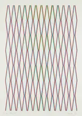 Splice by Bridget Riley, 1975, Screenprint in colors, on Arches paper, with full margins,, sold Oct 2015