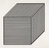 Sol LeWitt, Plate #01, from Five Forms Derived from a Cube, 1982, Woodcut, on Kizuki Hanga paper, with full margins,