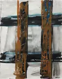 Günther Förg, Untitled, 1989, Watercolor in colors, on wove paper,