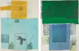 Robert Rauschenberg, Why You Can't Tell #1; and Shoot from the Main Stem, from The Suite of Nine Prints, 1979, Two offset lithographs with screenprint in colors, on wove paper, the full sheets,