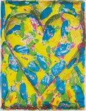 The Blue Heart, from 2005 Suite by Jim Dine, 2005, Lithograph in colors, on Rives BFK paper, the full sheet,, sold Oct 2015
