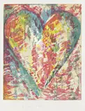Ginger and Uni by Jim Dine, 1996, Woodcut, photoengraving and collagraph in colors, on Hahnemühle paper, with full margins,, sold Oct 2015