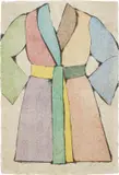 The Woodcut Bathrobe by Jim Dine, 1975, Woodcut and lithograph in colors, on Natsume 4007 paper, the full sheet,, offered Oct 2015