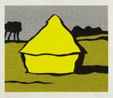 Roy Lichtenstein, Haystack, 1969, Screenprint in colors, on C.M. Fabriano paper, with full margins,