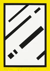 Mirror by Roy Lichtenstein, Color Screen Print "Mirror" On white 4-ply board, sold Oct 2015