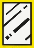 Roy Lichtenstein, Mirror, Color Screen Print "Mirror" On white 4-ply board