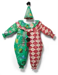 Jane Hammond, Clown Suit, 1995, Three-dimensional lithograph and screenprint in colors with collage, on Handmade Chiri paper,