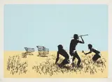 Trolleys by Banksy, 2007, Screenprint in colors, on Arches paper, with full margins,, sold Oct 2015