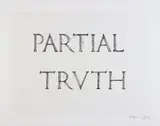 Bruce Nauman, Partial Truth, 1997, Screenprint in colors with embossing, on Lana Gravure paper, with full margins,