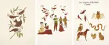 Marcel Dzama, Untitled; Untitled; and The Creatures of Manitoba Canada, 2005, 2006 and 2007, Three drawings, comprised of watercolor and ink in colors and one with graphite, on wove paper,