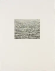 Drypoint - Ocean Surface by Vija Celmins, 1983, Drypoint, on Arches Satine paper, with full margins,, sold Oct 2015