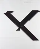 Wade Guyton, X Poster (Untitled, 2007, Epson UltraChrome inkjet on linen, 84 x 69 inches, WG1209), 2013, Digital print with archival UV curable inks, the full sheet, hand-folded (as issued),