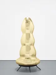 Brancusi Tree by Paul McCarthy, 2007, Self-inflatable gold mylar fabric sculpture with integrated fan,, sold Oct 2015