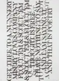 Kenneth Goldsmith, Untitled, from Selections from 73 Poems, 1992, Lithograph, on wove paper, the full sheet,
