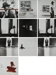 3 Ton Edition by Joseph Beuys, 1973-85, Five double-sided screenprints (two with a cut-out, three with brown oil paint hand-additions), on vinyl, the full sheet, sold Oct 2015