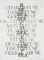 Kenneth Goldsmith, Untitled, from Selections from 73 Poems, 1992, Lithograph, on wove paper, with full margins,