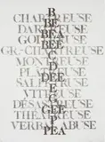 Kenneth Goldsmith, Untitled, from Selections from 73 Poems, 1992, Lithograph, on wove paper, with full margins,