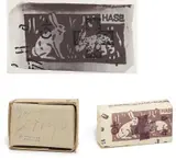 Joseph Beuys, Hare Sugar, 1972, Screenprint, on cardstock, with full margins, and a sugar cube, stamped, in cardboard box with cotton wool,