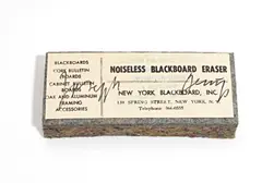 Noiseless Blackboard Eraser by Joseph Beuys, 1974, Felt blackboard eraser,, sold Oct 2015