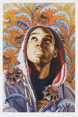 Sophie Arnould by Kehinde Wiley, 2009, Archival pigment print in colors, on wove paper, with full margins,, sold Oct 2015