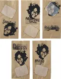 Mark Bradford, Can You Feel It (Sissddfied; Putcho Dress Down; Big daddy; fasss 2; and mijo), 2009, Five lithographs with hand applied endpaper, on five brown paper bags,