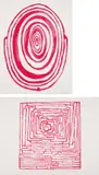 Louise Bourgeois, Mirror for Red Room; and Insomnia, 1996, Two lithographs in red, on wove paper, with full margins,