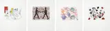 Ghada Amer, Untitled Suite, 2000, The complete set of four aquatints with engraving, etching and drypoint in colors, on Hahnemühle-Durer etching paper, with full margins,