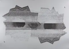 Bullet Hole by Nate Lowman, 2010, Screenprint, on silver metallic paper, with full margins,, sold Oct 2015