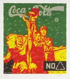 Wang Guangyi, Coca Cola (Green), from Great Criticism, 2006, Lithograph in colors, on Rives BFK paper, with full margins,