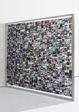 A/FILM 6 X 7 by Nobuyoshi Araki, 2007, Unique grid of 1,050 6 x 7 cm color film positives mounted to glass within the artist's double-sided frame; visible on e, offered Apr 2015