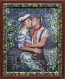 Pierre et Gilles, Les amoureaux/ Johan et Léo, 1998, Unique hand-painted chromogenic print, in the artists' frame
