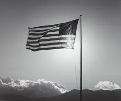 Flag by Robert Mapplethorpe, 1987, Gelatin silver print, sold Apr 2015