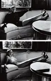 Dressed and Nude Model Reclining, Brescia by Helmut Newton, 1981, Gelatin silver print diptych, sold Apr 2015