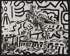 Annie Leibovitz, Keith Haring, New York, 1986, Platinum print