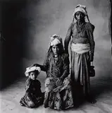 Standing Woman, Sitting Woman, and Child (Nepal) by Irving Penn, 1967, Selenium toned gelatin silver print, printed 1986, sold Apr 2015
